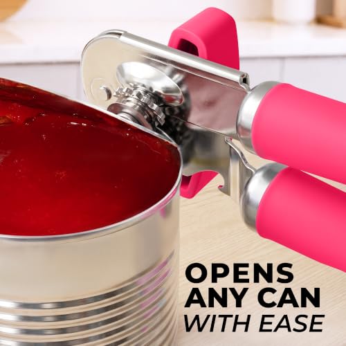 Image of Zulay Kitchen Stainless Steel Swing Open Manual Can Opener Comfortable Grip