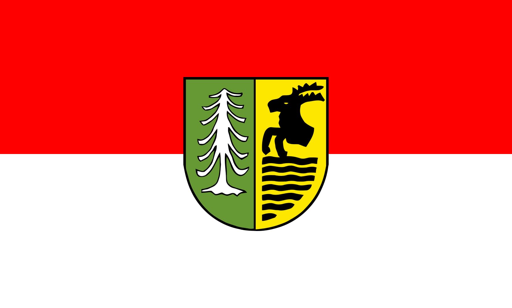 Drapeau paysage Oberhof 90x150cm idéal pour pavoiser votre jardin et événements