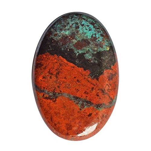 Cabochon en jaspe naturel rouge Sonora de haute qualité, gemme polie de 38mm