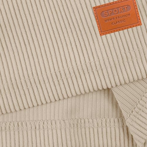 Pacificozy Men's Shorts Summer Elastic Waist Mokaloha Shorts Drawstring Beach Corduroy Short Lightweight Short4