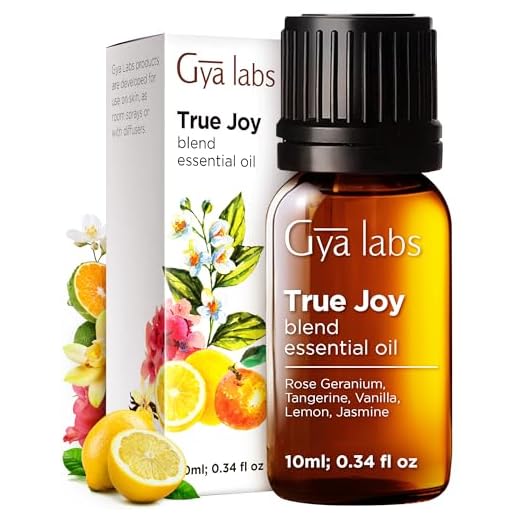 Gya Labs Joy Essential Oil Blend (10ml) - 100% Pure Therapeutic Grade, Natural Undiluted True Joy Essential Oil- Calming & Uplifting