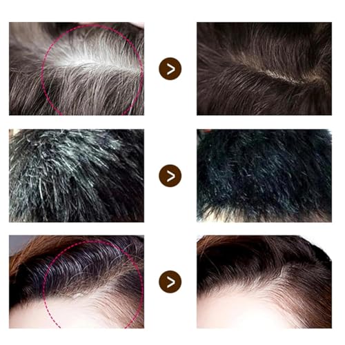Image of LISHER Black Hair Dye Pencil for Men & Women Grey Hair Coverage Touch Up Stick Instant Hair Colour Stick for Women Cute Colour Hair Dye Black Root Touch Up for Grey Hair Concealer