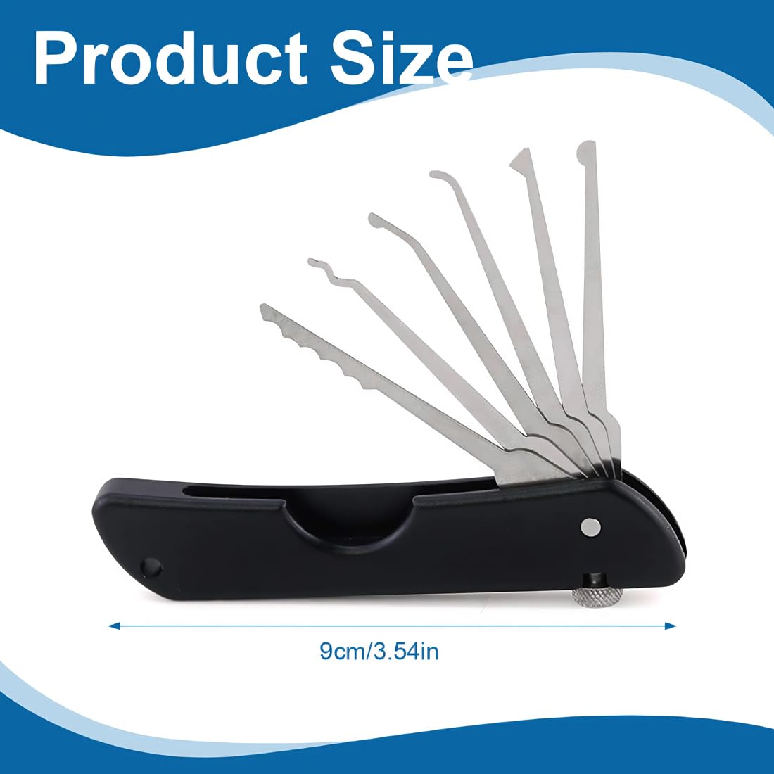 Kit Grimaldelli Professionali Per Lockpicking - Chiave Universale, Per Allenamento, Estrazione Chiavi - Foto 8