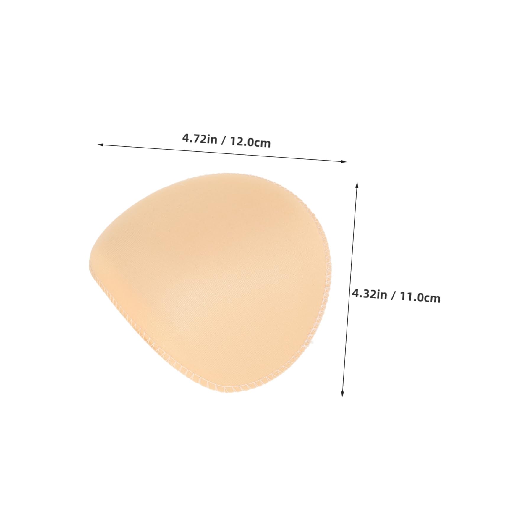 TENDYCOCO Skin Tone Covered Shoulder Pads Adhesive Shoulder Pads for Sewing Men's Women's Shoulder Pad for Jacket Blazer