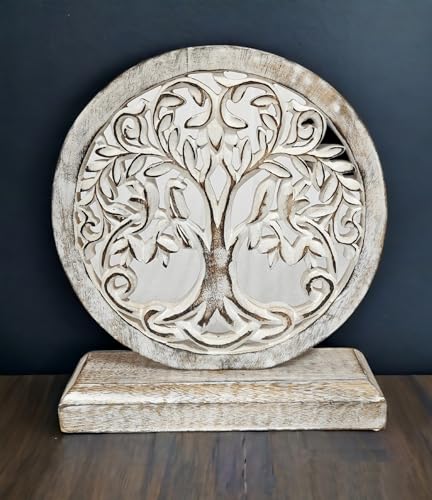 VANIYA-CRAFTS-Wooden-Carved-Handmade-Engraved-Table-Decor-Table-Sculpture-Home-Decor-Statue-for-Living-Room-Bedroom-Office-Desktop-Cabinets