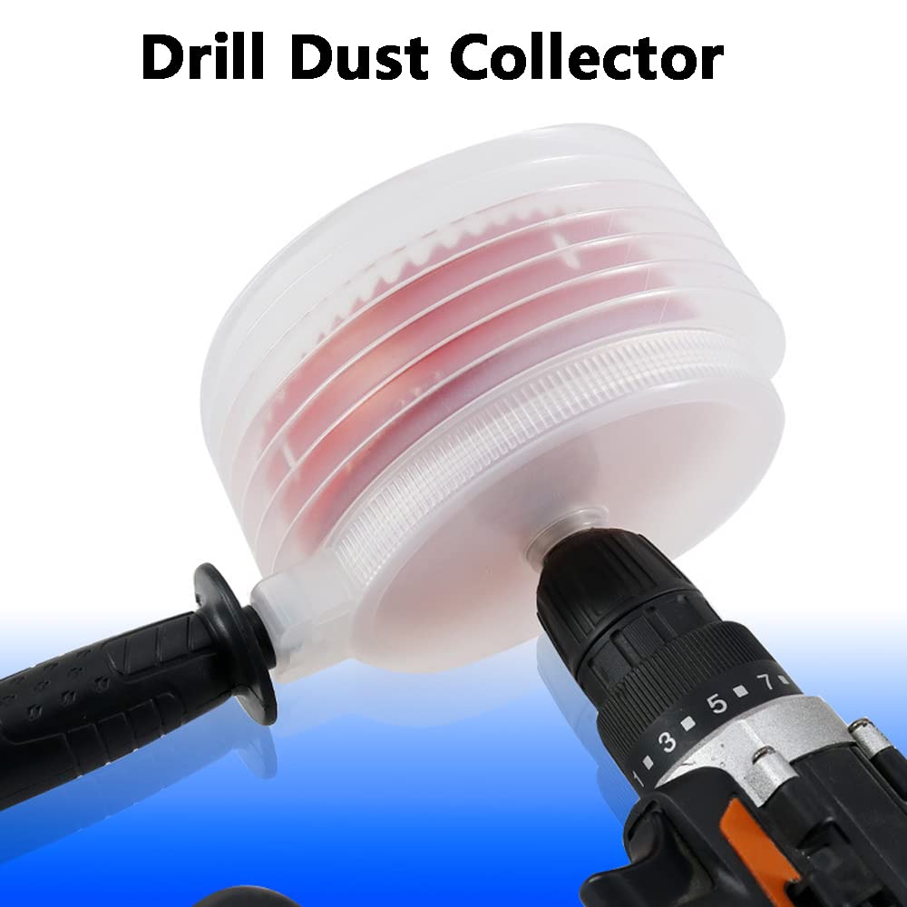 Eachave Collecteur De Poussière Pour Scies à Trous, Bol à Poussière, Couvercle Anti-poussière, Housse De Protection Pour Perceuse, Accessoires De Scie-Cloche, Cache-poussière Pour Marteau électrique