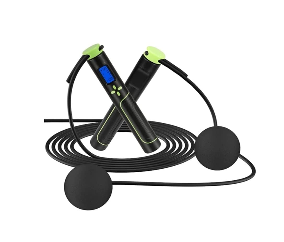 Comba Cuerda Saltar cuerda saltar comba Cuerda De Saltar Ajustable Del Entrenamiento De La Aptitud Con El Contador Para El Tiempo De Las Calorías Del Peso De Fitness Digital Cuerda saltar Cuerda para