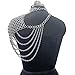 KAMSEE Medieval Fantasy & Fashion Chainmail Shoulder For Women's Cosplay and Renfaire, Aluminum Rings maille