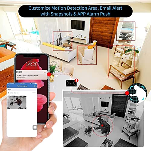 Poe Security Camera System,Two Way Audio 4K Poe Nvr With 4Pcs 5Mp Ip Security Camera For Outdoor, Waterproof,Smart Detection/Playback,1Tb Hdd,Home Surveillance Kits #TOP5