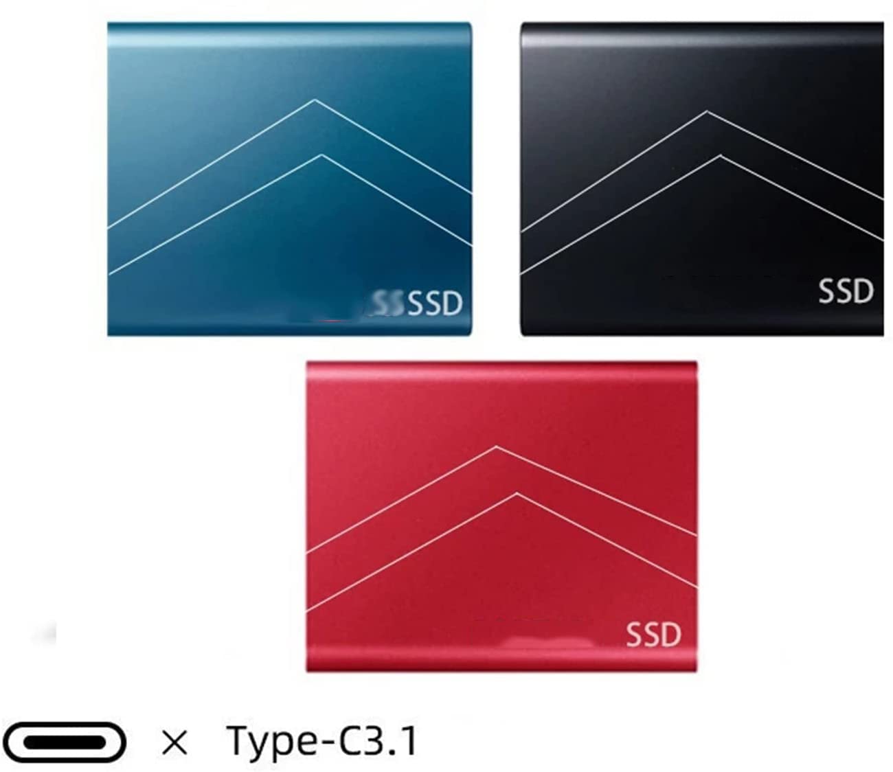 SSD Esterno 1 TB 2 TB 4 TB 6 TB 8 TB Type-C Drive a Stato Solido USB 3.1 540 M/S Disco Rigido Esterno per Windows 10, 8, 7, Vista, XP/Mac OS 10.4, Linux, Android