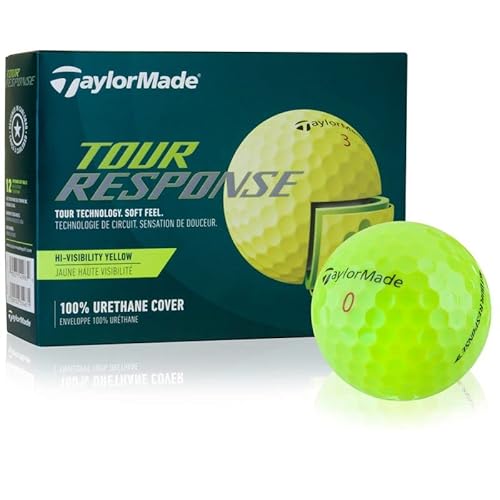 Taylormade 2022 Tour Response Yellow Personalized Golf Balls #TOP5