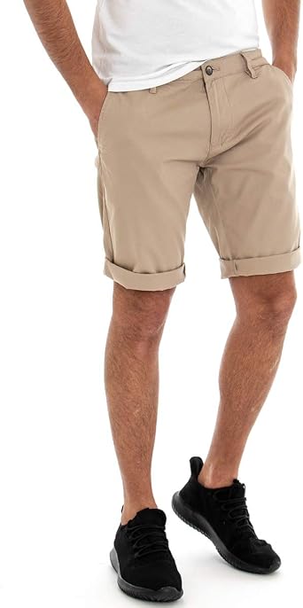 Giosal Pantalón Corto Hombre Bermuda Chino Pantalón Corto Bolsillo America  Beige Beige 38: Amazon.es: Ropa