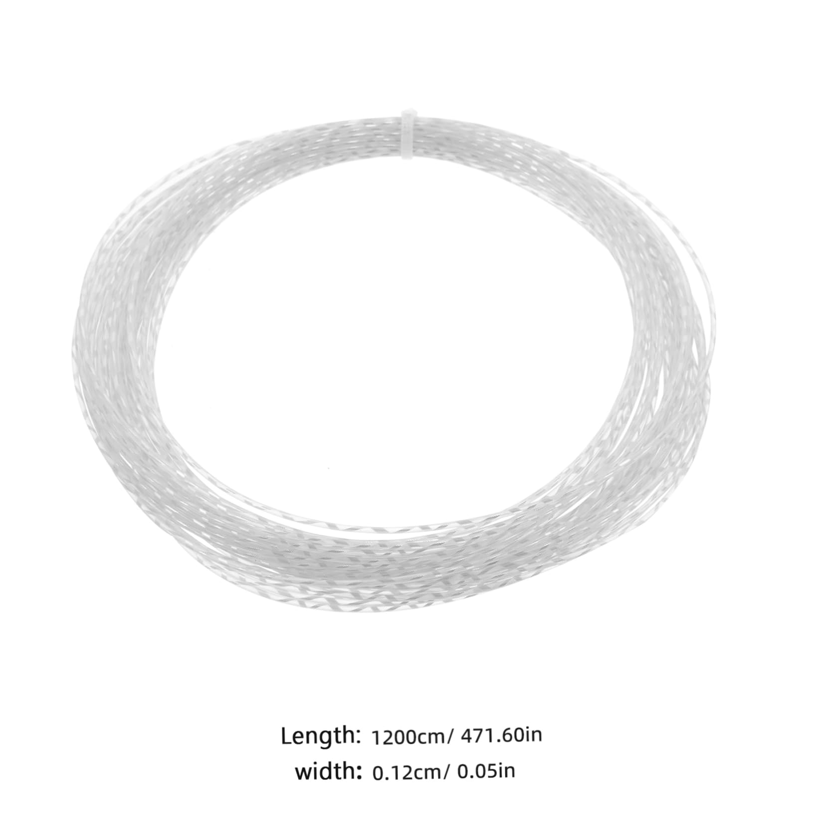 Toyvian Cuerda de Reemplazo para Pala de Bádminton de Nailon Blanco, Fácil de Usar, Adecuada para Entrenamiento de Principiantes, Resistente y Amortiguadora