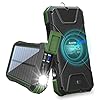 BLAVOR Solar Power Bank, PD 18W QC3.0 Fast Charging 10W Wireless Charger 20000mAh Solar Powered Powerbank, Type C Input…