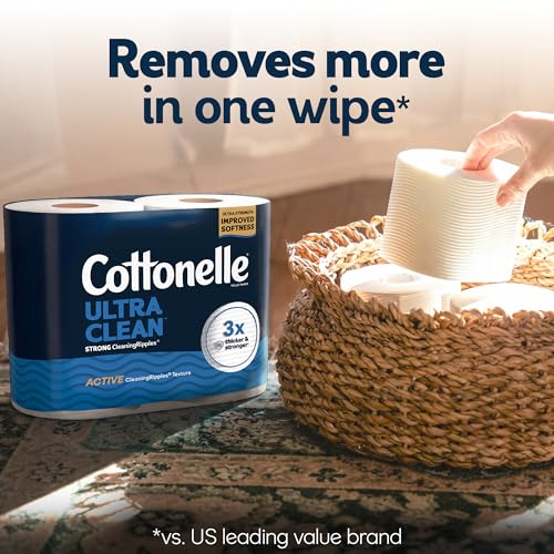 Image of Cottonelle Ultra Clean Toilet Paper, 32 Family Mega Rolls=176 Regular Rolls