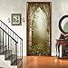 LLWYH Etiqueta De La Puerta PVC Impermeable 3D Forest Palace Pegatinas De Pared Decoración De Hogar 95 x 215 cm