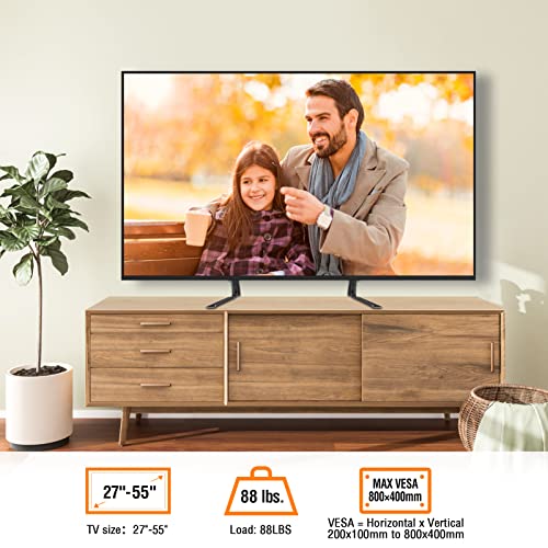 Elived Universal Table Top Tv Stand For Most 27 To 55 Inch Lcd Led Plasma Flat Screen Tvs thumb #1