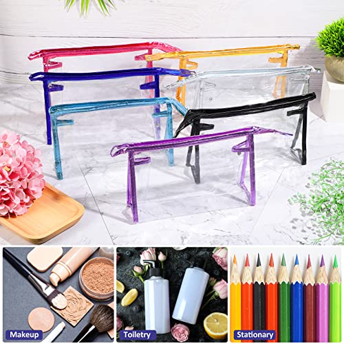 21 Pack Clear Makeup Bags, Cosmetic Zipper Pouch For Travel, Clear Toiletry Bags For Women, Travel Cosmetic Organizer For Women And Girls (Colorful) #TOP5