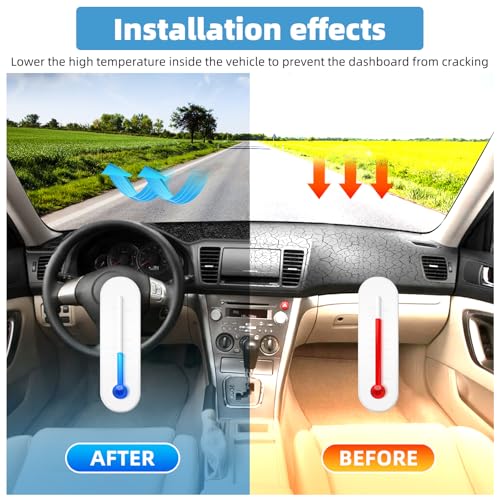Image of Dash Cover Mat for Subaru Legacy & Outback 2005 2006 2007 2008 2009 Non-Slip Dashboard Cover Mat Sunshade UV Rays Protector Interior Accessories