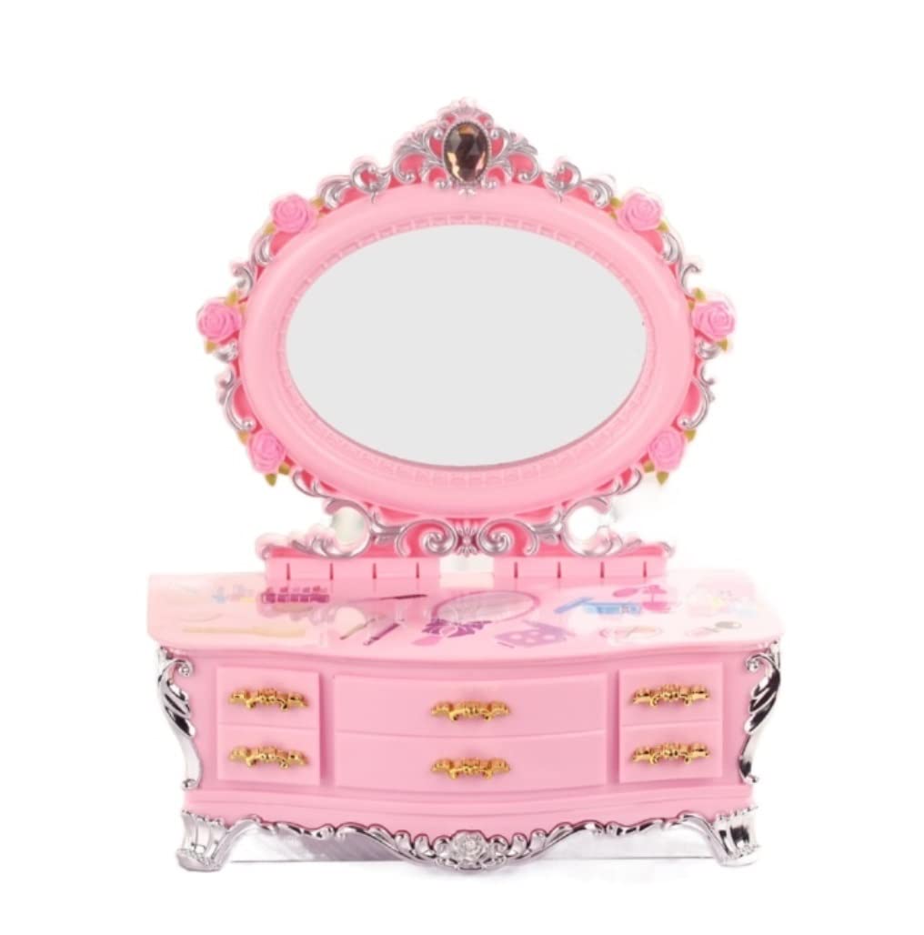 Caja De Musica Caja Musical Joyero para Niñas, Caja De Música, Espejo De Vanidad, Joyería, Caja De Música, para Su Hija, Nieta Caja De Musica Familia