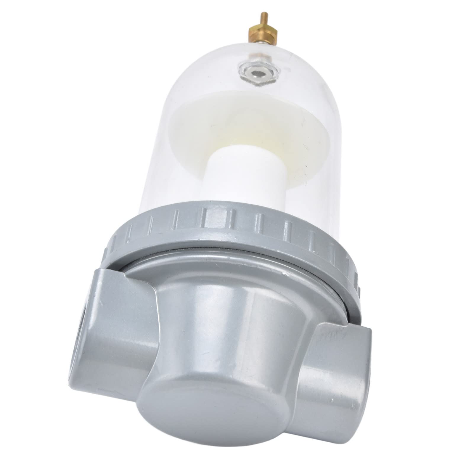 Ejoyous Filtro del Compressore d'aria Separatore d'acqua Olio Lega di Alluminio e Tazza Trasparente PC 0,63 MPa Filtrazione da 50 a 70 Micron per Sistemi di Trasmissione dell'aria Pneumatica
