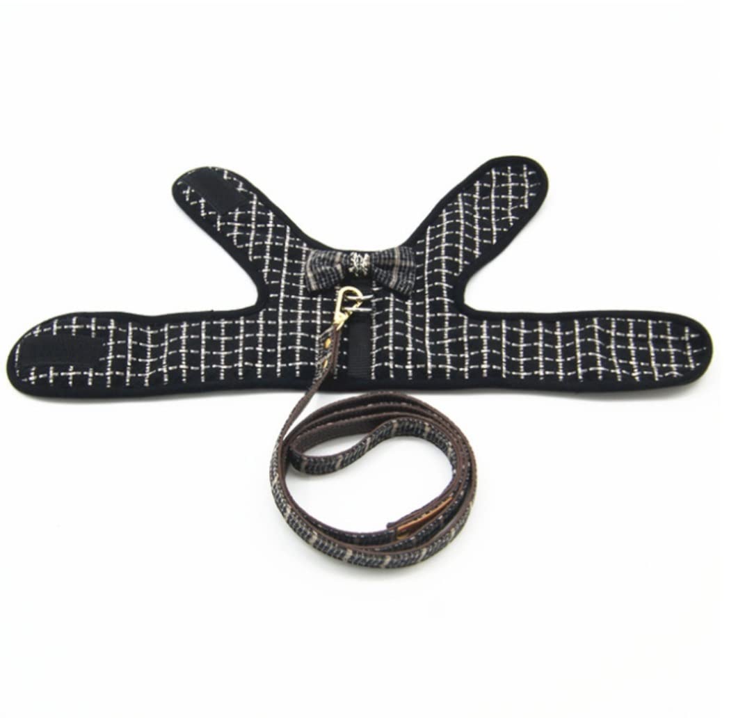 Hundeleine Hundebekleidung Zubehör Halsband Für Haustiere Plaid Für Hunde Mittlere Haustiere Hundegeschirr Und Leine Set Hundeleine Verstellbare(28-33cm)
