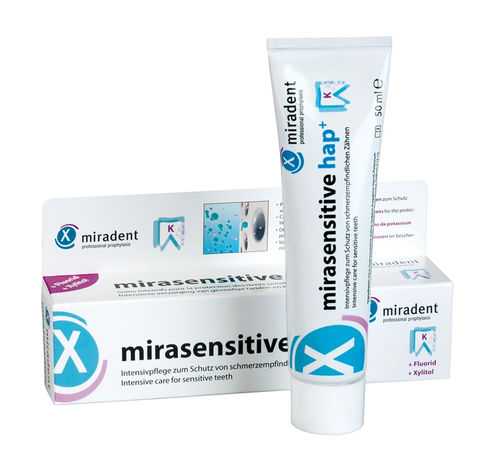 Creme Dental Mirasensitive hap+ para Dentes Sensíveis 50ml da Miradent - Cuidados Odontológicos de Alta Qualidade