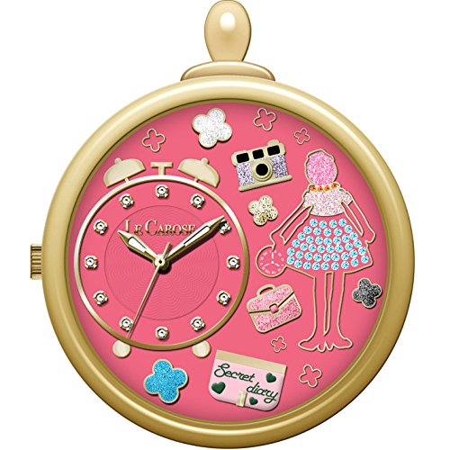 Le Carose ORCIP08 Women's Analogue Quartz Watch with Stainless Steel Strap, Pink