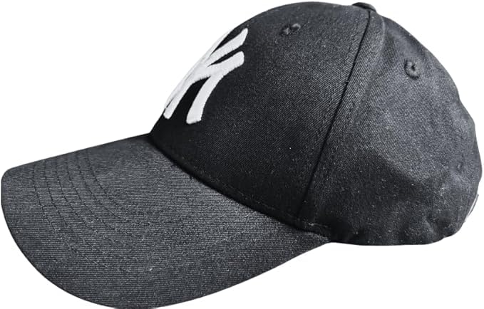 Image of Men Women Fashion Baseball Cap, 100% Cotton Twill, Black, Unisex-Adults