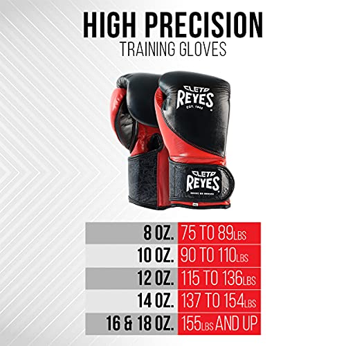 Cleto Reyes High Precision Boxing Gloves With Hook And Loop Closure For Training And Heavy Punching Bags For Men And Women, Mma, Kickboxing, Muay Thai, 16 Oz, Black Solid Gold #TOP6