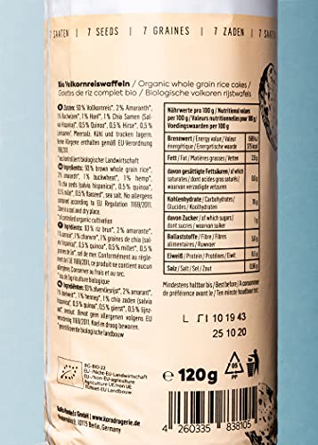 KoRo - Bio volkoren rijstwafels 7 zaden 12 x 120 g - Image 6