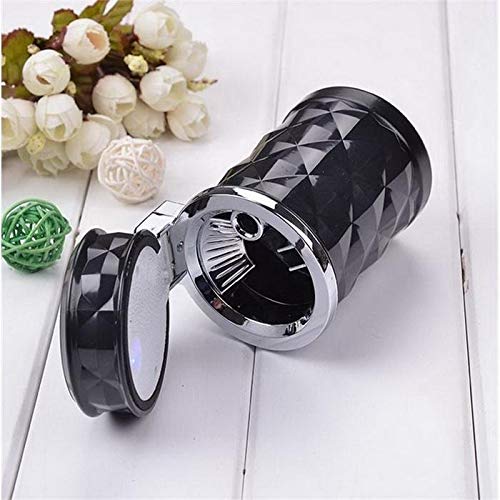 Posacenere Auto Con LED - Cilindro Autoestinguente, Con Coperchio, Luce Blu, Per Auto/Camion - Foto 9