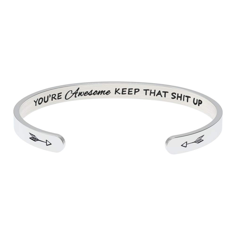 Hidden Message Bracelet - Meaningful Gifts for Women Best Friend,Funny Friendship Gifts, Come with Gift Box…