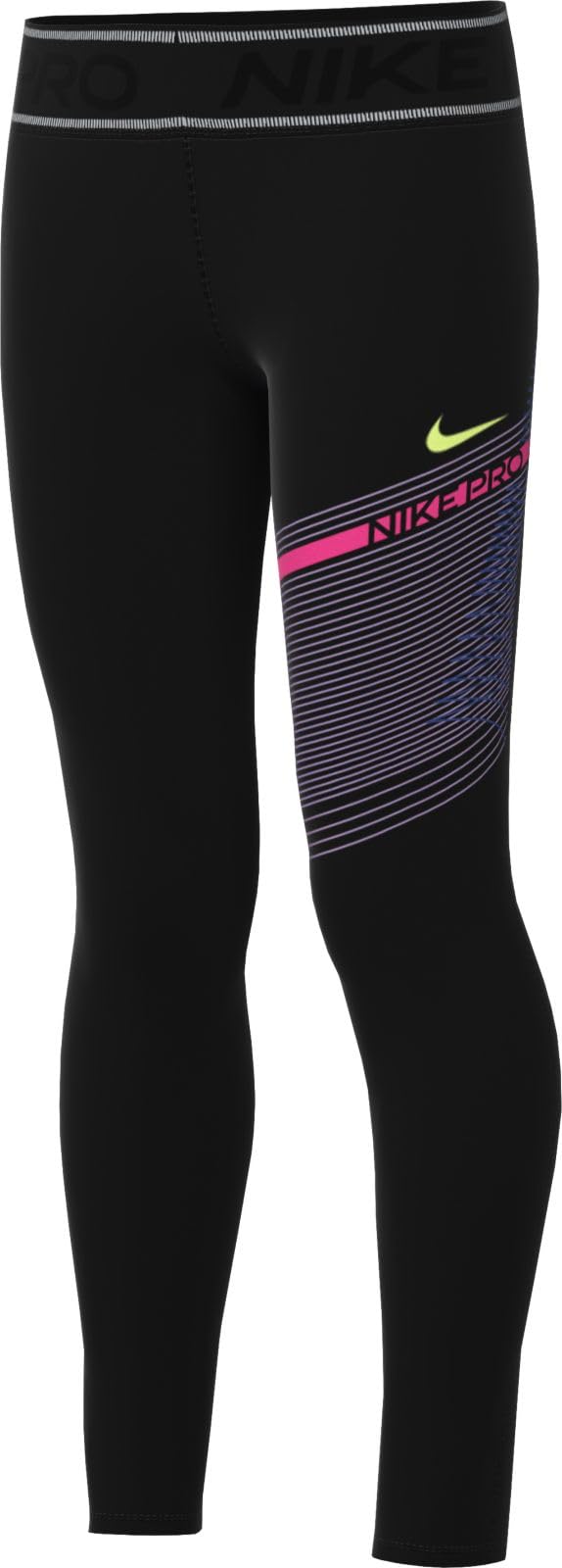 NIKE Pro Dri-Fit-Leggings Für Mädchen, Black, HF8852-010, M