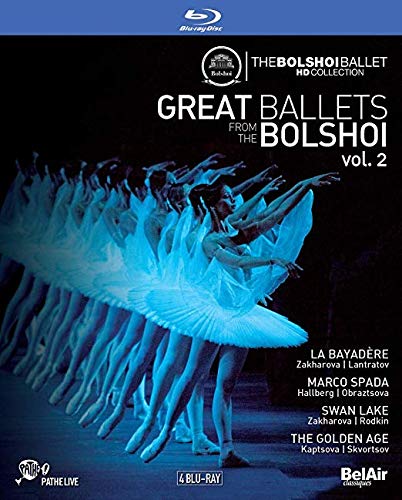 Bolshoi Great Ballets Vol. 2 - La Bayadere- Marco Spada - Swan Lake - The Golden Age [Blu-ray]