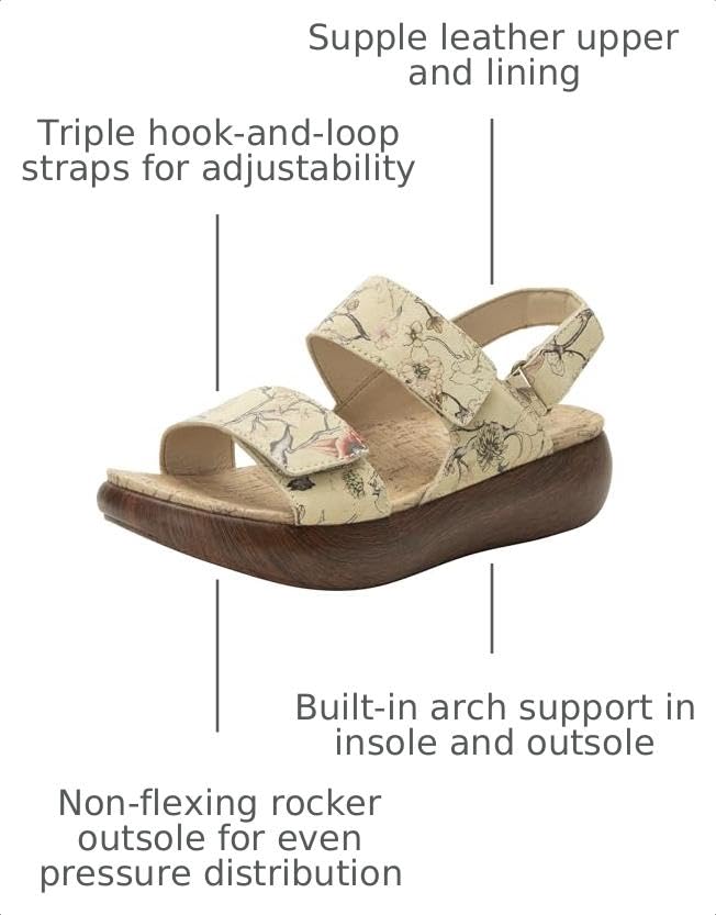 Image of Alegria Womens Bailee Leather Sandal