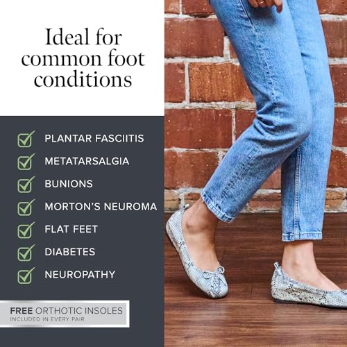 ABEO Cadence Bow Ballet Flats for Women | Built-in Metatarsal Pad | Arch Support Flats Shoes | Ball of Foot Pain Relief | Built-in Metatarsal Pads Women | Ball of Foot Cushions for Women3