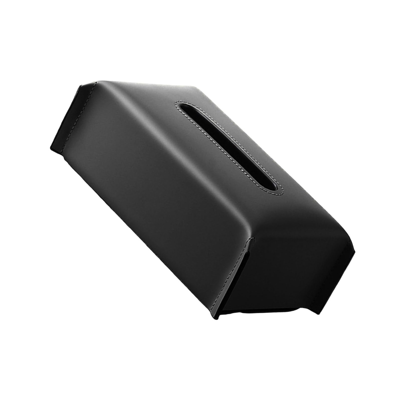 MICFENY PU Leather Tissue Box Rectangular Paper Towel Container Elegant Tissues Storage Case Refillable Napkin Dispenser