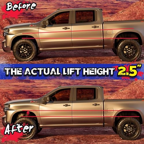 Image of KSP 2.5 inch Leveling Kits for Ram 1500 2009-2026, 2pcs Front Aluminum Spacer