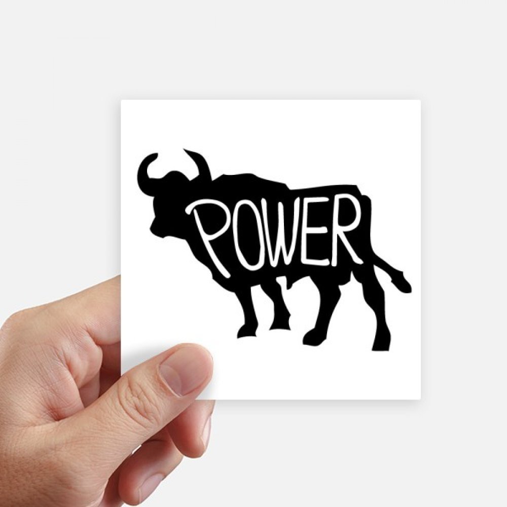 Sticker vache noir de 10 cm pour customiser un ordinateur et décorer un mur