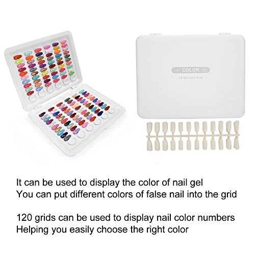 Nagelspitzen-Anzeigebuch, Nagellack-Farbvorlagen-Anzeigetafel, professionelle Salon-Farbkarte, Nagelübungskarten… – Bild 3