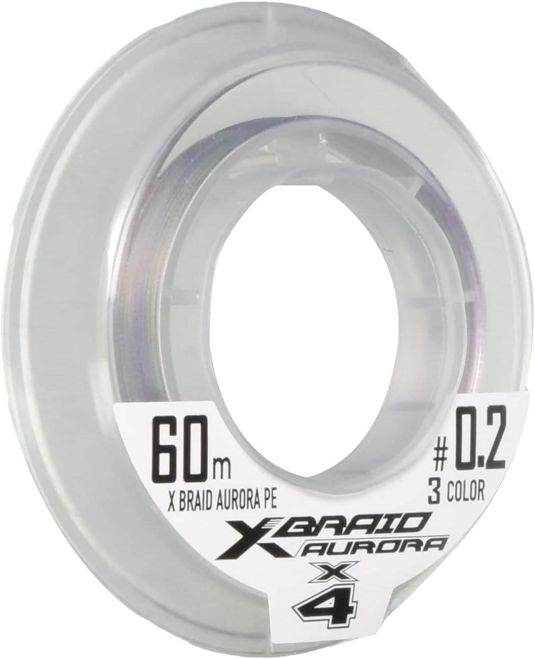 X-Braid Aurora Polar Light, 196.4 ft (60 m), No. 0.2, X4, 3 Colors (Green/Blue/Red)