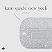 kate spade new york AirPods Pro Protective Case with Keychain Ring - Crystal Pave Silver, Compatible with AirPods Pro 2nd / 1st Generation
