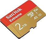 SanDisk 2TB Extreme microSDXC UHS-I Carte mémoire avec adaptateur - Jusqu'à 240MB/s, C10, U3, V30, 4K, 5K, A2, Micro SD Carte... SDSQXAV-2T00-GN6MA