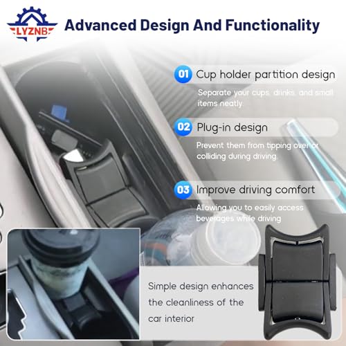 Divisor portavasos consola para Toyota Camry 2012-2017 miniatura 5