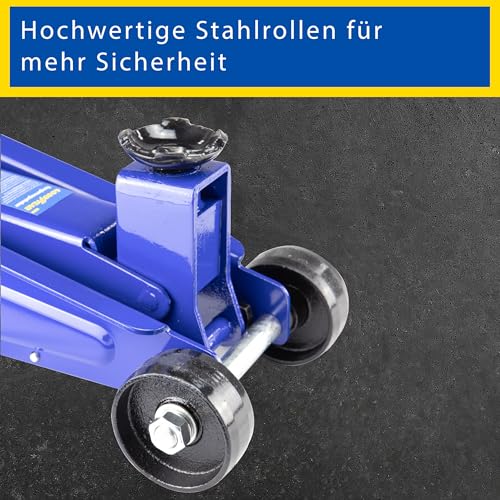 GOODYEAR 10640 Rangierwagenheber 3 Tonnen für SUVs und Geländewagen, Blau/Schwarz