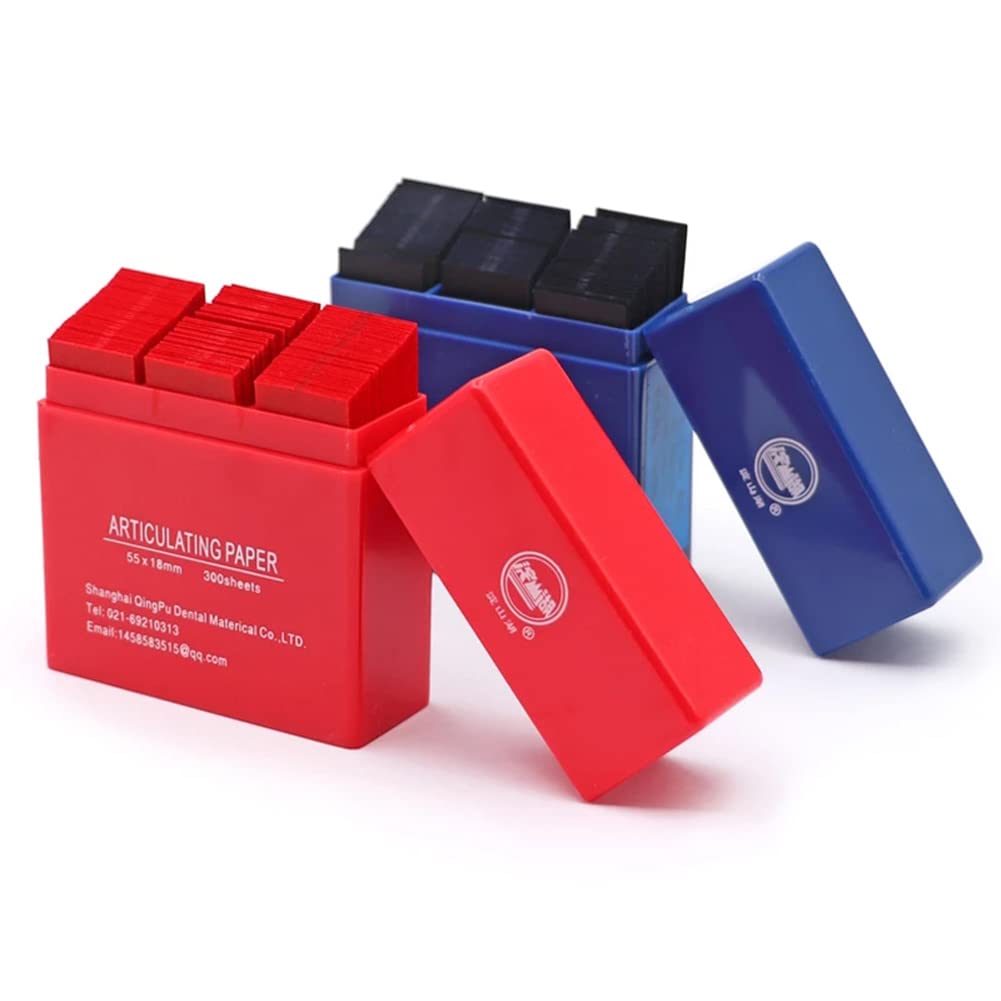 Papel de articulación 600 unidades tiras cuidado dental azul