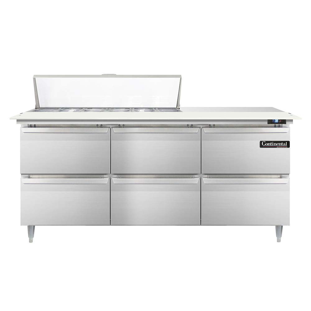 DL72-12C-D Designer Line Sandwich Unit by Continental Refrigerator – Commercial Grade