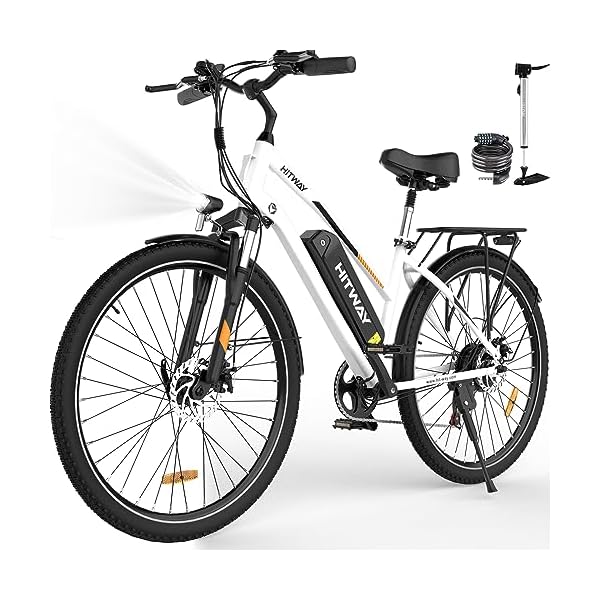 HITWAY E Bike 28 Zoll, Elektrofahrrad Pedelec für Damen und Herren, E-Fahrrad mit 36V 12Ah Wechselakku, 250W Motor, 7 Gang Schaltung, Citybike Electric Bike Ebike Reichweite bis zu 35-90Km