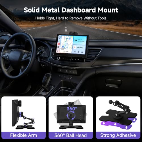 Image of P6 9.1 inch QLED CarPlay Screen for Car, Android Auto | Dual Wi-Fi, Bluetooth, GPS, OTA Updates, DriveChat AI, Portable Touchscreen, Cars, Trucks & SUVs